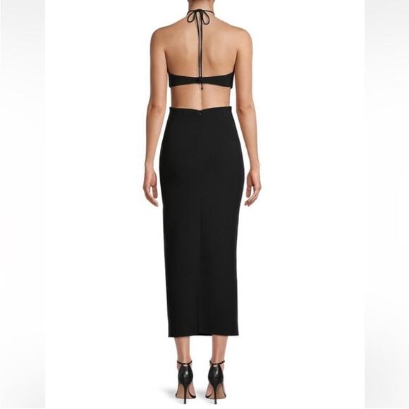 Bec & Bridge Iris Cut-Out Halter A-Line Midi-Dress - Picture 3 of 10